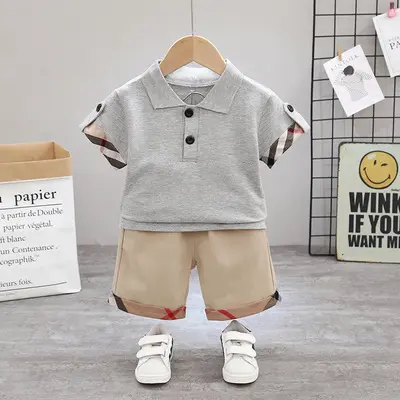 Children's Wear Boys Pieced Together And Long Sleeve Hoodie Casual Children's Loose T-shirt Sports Style Two-piece Set