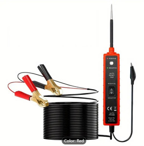 Probador de sonda de circuito de potencia de coche 6-24V CC LUZ DE PRUEBA cortocircuito componente de coche polaridad eléctrica identificar probador de continuidad - Product Image 1