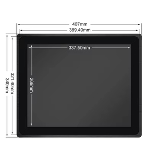 Monitor LCD industrial VGA de 17 pulgadas Bolinia con monitor LCD de pantalla táctil integrada táctil capacitiva a prueba de agua - Product Image 2