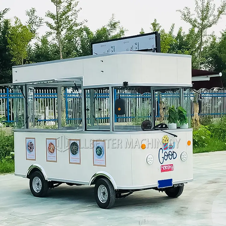Mobile Catesilicone Van veicolo elettrico Hot Dog Food Truck gelato personalizzato Mobile ristorante auto ristorante latte auto