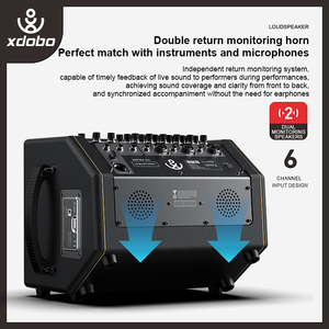 XDOBO Audio Instrument System Speaker 300W High Power Headphone <strong>Monitoring</strong> <strong>Function</strong> Live Party Karaoke Concert Artist Speaker - Product Image 4