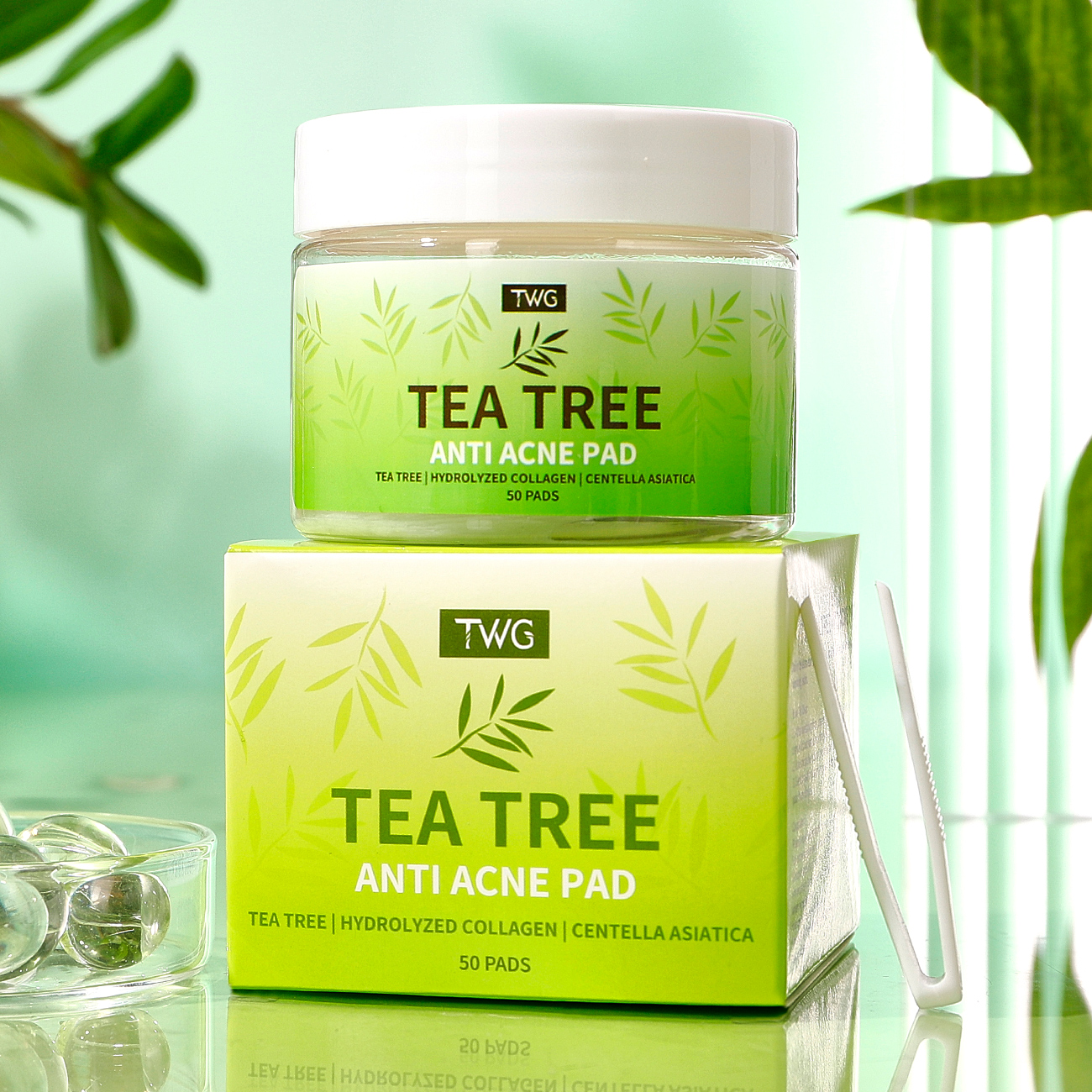 0080 TWG Almohadillas Tratamiento Árbol de Té (50 Unidades)