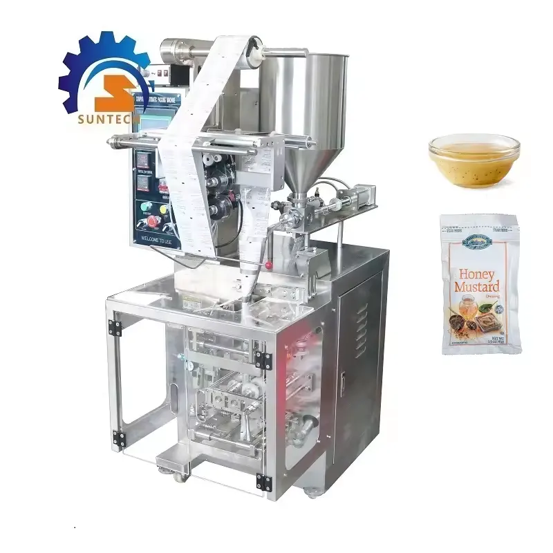 Best Price Honey Mustard Sauce Small Sachet Automatic Four Side Seal Packing Machine 10 Gram
