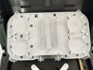 Cierre de empalme de fibra óptica de tipo horizontal en línea FTTH Soluciones integrales para Gpon y Wi-Fi Networking Model Number Splitter