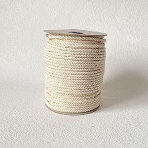 Ropemate <strong>5</strong> <strong>mm</strong> 50 m <strong>3</strong> Strand Twisted Colored Macrame <strong>Cord</strong> <strong>3</strong> Ply Premium Soft Cotton Rope for Craft Artisan Project - Product Image 6