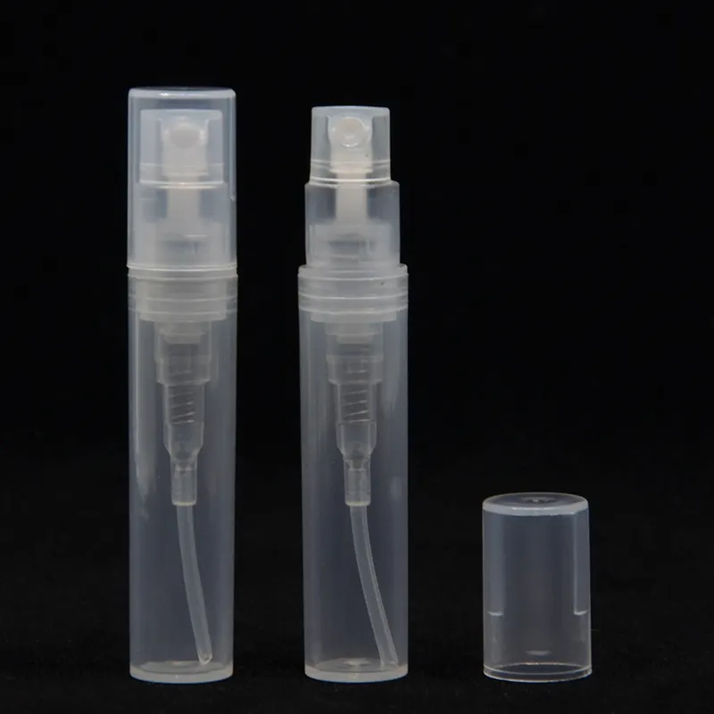 Suministro directo de fábrica 3ml mini bolsillo botella de spray de perfume de buena calidad de plástico botellas de spray de perfume