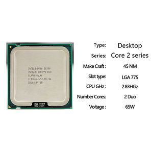 中古デスクトップコンピュータープロセッサーIntelCore Dual Core E8300 6MB 2.83GHz LGA 775ピン65W 9 - Product Image 2