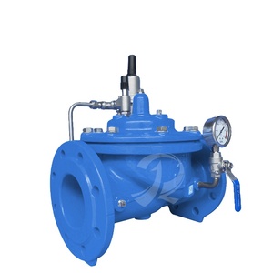 RKSfluid Chimaera系列K200 DN100 PN16球墨铸铁法兰减压阀用于水控制结构 - Product Image 1