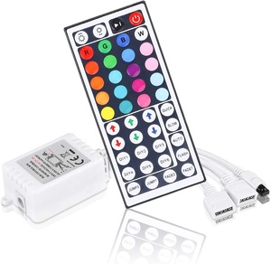 Doppia uscita LED striscia di luce 44 chiave IR telecomando Controller RGB per 12V 24V 6A 2835 3528 5050 RGB LED striscia Dimmer - Product Image 1
