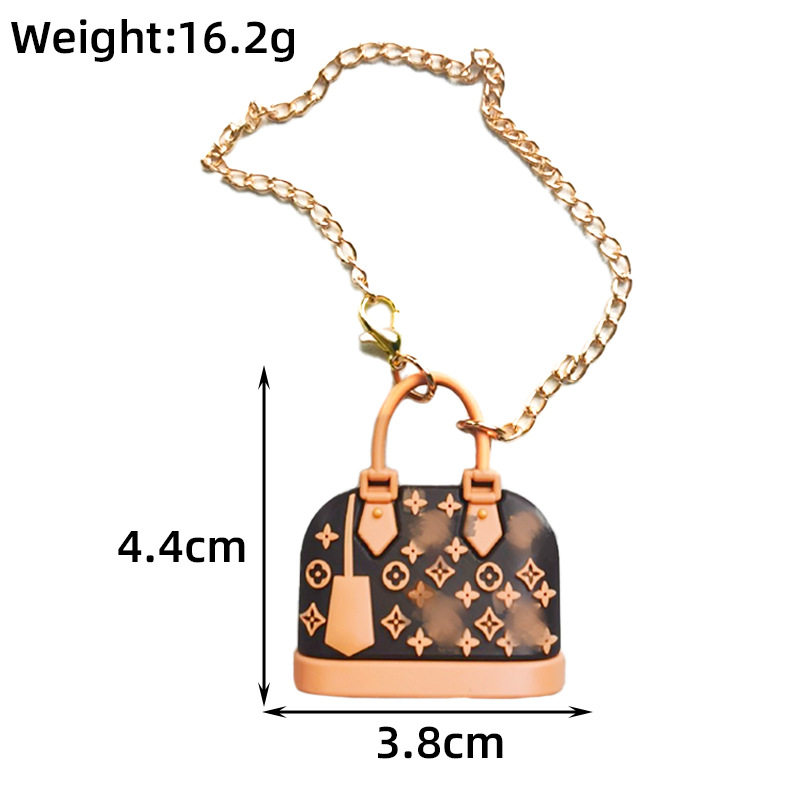 Colis L presbyté marron (chaîne dorée 17cm)