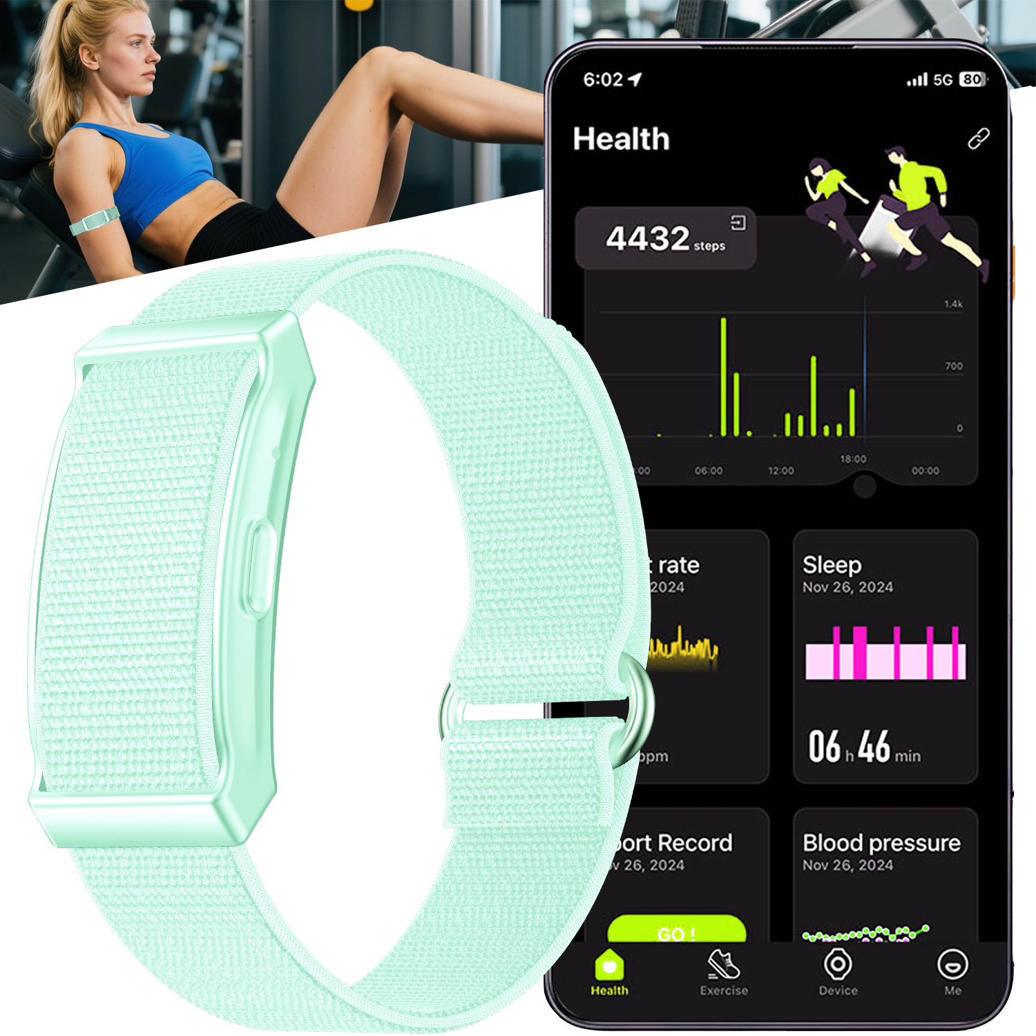 Turquoise Nylon Strap