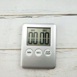 Цветные сверхтонкие кухонные часы с цифровым ЖК-экраном, квадратный таймер для приготовления пищи, обратный отсчет, будильник, магнитные часы - Product Image 2