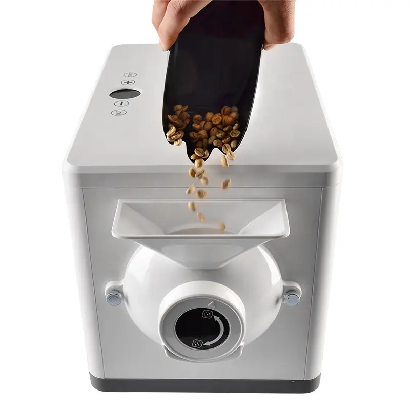 Gıda sınıfı davul tam otomatik kahve kavurma 1500g kahve çekirdeği kavurma akıllı pişirme makinesi