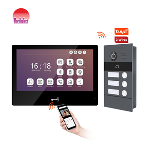 Nuevo Wifi Security Tuya Door Camera Viewer 10 "Monitor Ring Video Intercom Ip Door Phone System con cerradura de puerta inteligente - Product Image 1