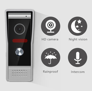 Sistema di campanello Video citofono da 7 pollici con sistema di interfono domestico antipioggia per stazione esterna con Display a colori Ahd - Product Image 5