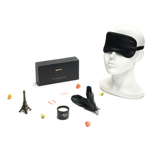 Seksi kısıtlama SM premium High-end flört eyemask/balmumu/tüy 3 adet acemi esaret kiti