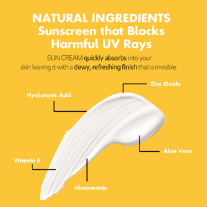Özel Private Label doğal Mineral su geçirmez vücut yüz dayanıklı güneşlik Spf 30 <span class=keywords><strong>50</strong></span> güneş koruyucu krem