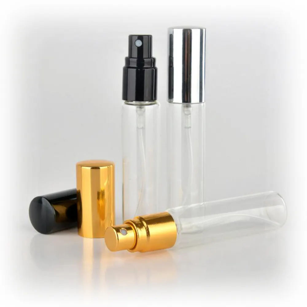 Ustom-botella de vidrio rellenable para perfume, envases de botellas de aceite esencial glazen Fles, 10 ml