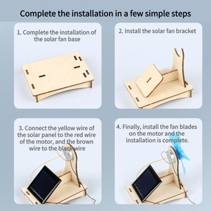 Bán Buôn Unisex 3D Năng Lượng Mặt Trời Powered Fan Giáo Dục Tập Thể Dục Kỹ Năng Gốc Giáo Dục Thí Nghiệm Khoa Học Kitsfor Trẻ Em - Product Image 3