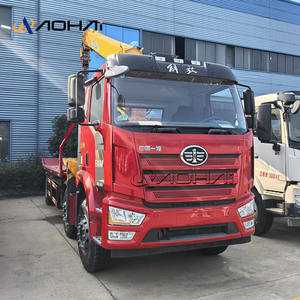 Fabrik preis FAW Wrecker Truck 5 Tonnen 8 Tonnen 10 Tonnen Teleskop ausleger LKW-Kran lader Kran mit Motor pumpen motor - Product Image 1
