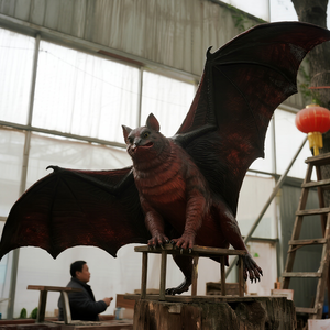 हॉट बिक्री जीवन के लिए एनिमेट्रोनिक बैट प्रतिमा सजावट सजावट के लिए सजावट पार्क और इनडोर थीम पार्क स्मूकी ज़ोन - Product Image 1