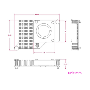 Disipador térmico de aluminio oficial Raspberry Pi Active Cooler con ventilador para Raspberry Pi 5 - Product Image 6