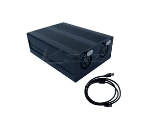 USB-DMX 1024 титановый контроллер с 2-портовым выходом для версий 9,1, 10,1, 11,3, 11,4 (A-Z)