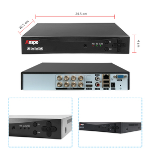 2MP 8CH DVR H.265录像机高达8tb硬盘P2P电脑移动远程BNC闭路电视录像机8频道AHD摄像机XVR视图应用 - Product Image 2