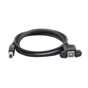 USB 2.0 b型公母延长线，带螺钉面板，用于打印机扫描仪磁盘 - Product Image 3