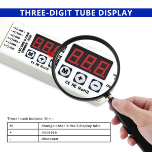 DMX512 a tensione costante decodificatore a 3 vie segnale di errore di linea/uscita sovracorrente/cortocircuito di protezione Display digitale a 3 cifre - Product Image 3