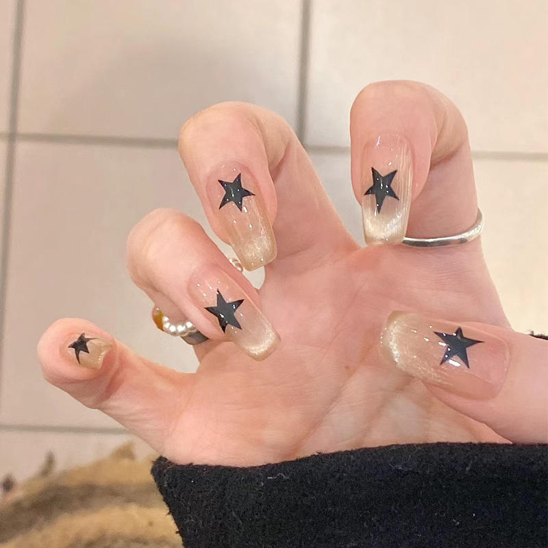 ผง BY1383แวววาวดาวสีดำ30ชิ้นกล่อง