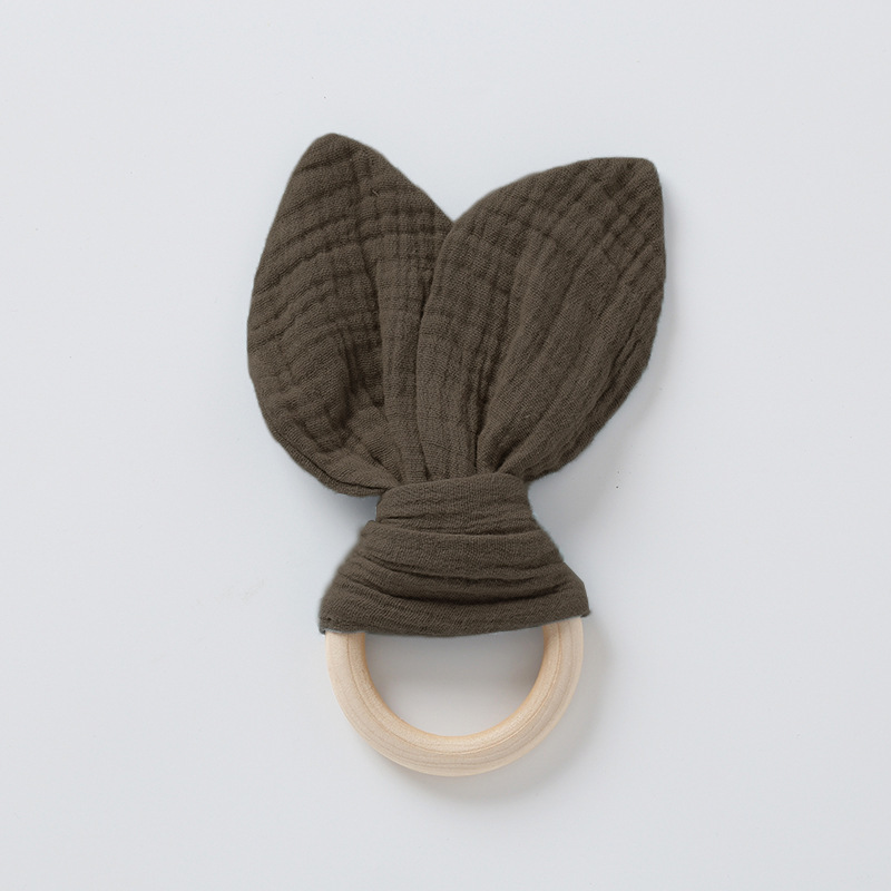Dark brown-gauze ears