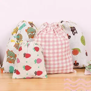 Custom Printing <strong>Pattern</strong> Small Durable Gift <strong>String</strong> <strong>Bag</strong> Small Cotton Drawstring <strong>Bag</strong> - Product Image 4