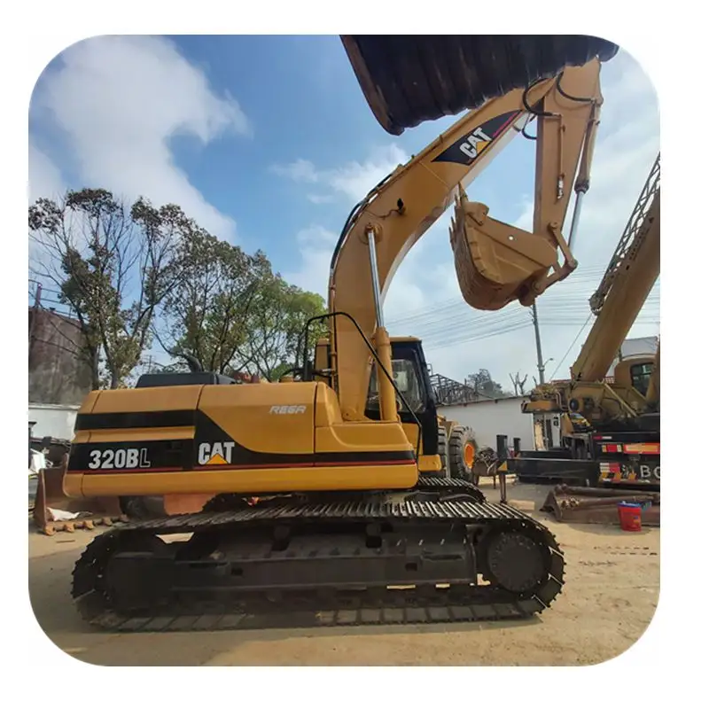 Excavadora mediana de 20 toneladas de segunda mano Cat 320BL Alta calidad 20TON oruga grande 320 330 Excavadora construcción usada Original