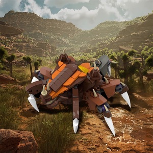 GoldmocビデオゲームMOC-162366 Zerg Lurkerロボットモデル子供プラスチックパズルビルディングブロックセット - Product Image 2