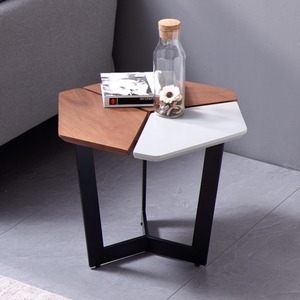 Living Room Furniture Retro <strong>Multi</strong> <strong>Function</strong> Unique Shape Two-Tone Color Palette Coffee <strong>Tables</strong> Mdf With Walnut Veneer Top - Product Image 5