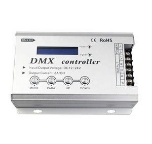 Controlador de bajo voltaje DC12 24V con pantalla digital LCD Controlador LED DMX