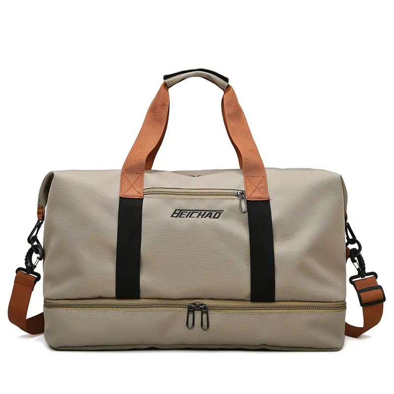 जूते के डिब्बे के साथ बड़े क्षमता यात्रा बैग डफ़ल बैग खेल जिम यात्रा वाटरप्रूफ टोटे रातोंरात बैग
