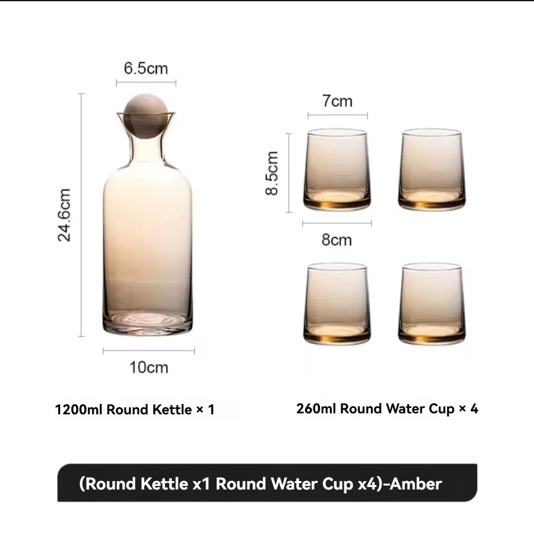Amber-1 Kettle+4 Cups