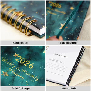 Executive A4 Size Spiral Daily Planner Professional Business Use Full Year Schedule <strong>with</strong> Monthly <strong>Index</strong> High Quality <strong>Notebook</strong> - Product Image 3