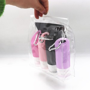 Anahtarlık ile taşınabilir uçak seyahat şişe kiti, tsa onaylı sızdırmaz seyahat aksesuarları tuvalet silikon şişe seti - Product Image 6