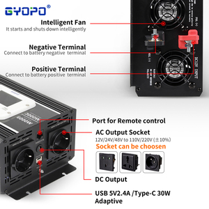 3000瓦单直流交流输出48v输入3kW额定纯正弦波逆变器12v/24v/48v/60v/72v/110v/120v/220v/230v输出6000W峰值 - Product Image 3
