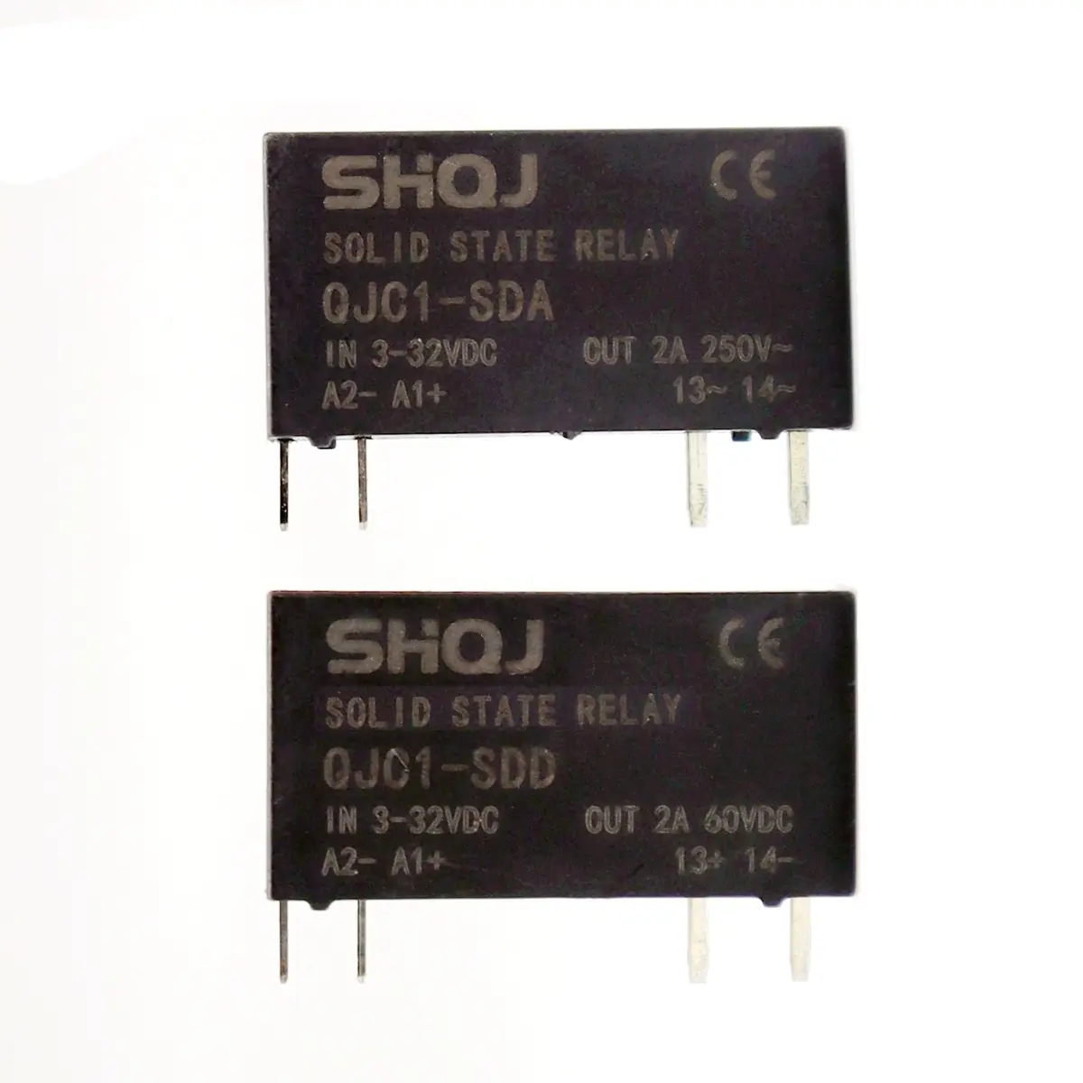 SHQJ-relé SSR, QJC1-SDD, 2A, 24V, DC-DC, QJC1-SDA, 1NO, 4 pines, PCB