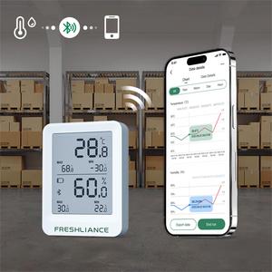 Freshliance BlueTag TH20 Bluetooth 5.2温度および湿度データロガー (LCDディスプレイ付き) - Product Image 2