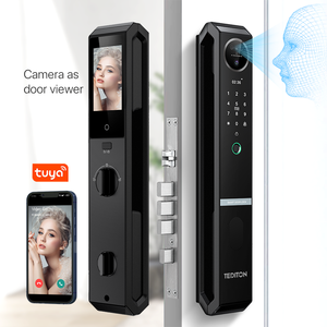 Intelligente digitale Tuya Wifi vero interfono senza chiave voce elettronica 3D faccia impronta digitale intelligente serratura della porta con la macchina fotografica - Product Image 1