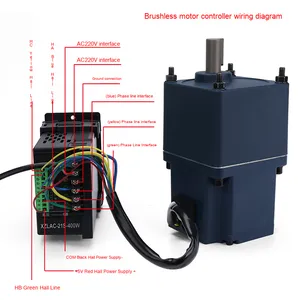 Controlador de motor sin escobillas de 220V CC de alta potencia con pantalla digital Controlador de velocidad de accionamiento Hall de alto voltaje - Product Image 5