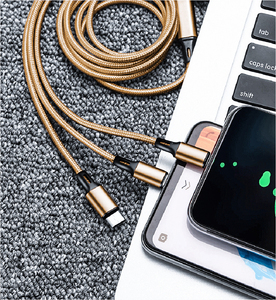 Hot Selling 2A Multiple Universal 3in1 <strong>Charger</strong> <strong>One</strong> USB Multi 3 in 1 Charging Data for Phone Micro USB Type C - Product Image 4