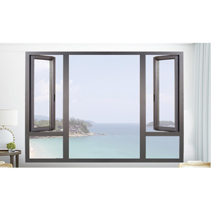 Finestre a battente con finestre di vetro profilo in alluminio finestra di casa di design foto - Product Image 2