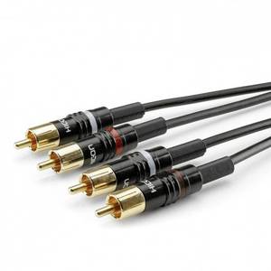 Summer Cable HBP-C2-0300 Jack/Cinch Audio Connection Cable [2x RCA Plug-2x RCA Connector] 3 (940910685266) - Product Image 1