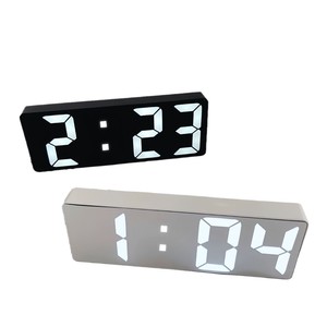 Batterie betriebener digitaler Mini-Wecker Temperatur Datum Woche Hintergrund beleuchtung Snooze Mute Tisch uhr 12/24H Countdown LCD-Uhr - Product Image 2